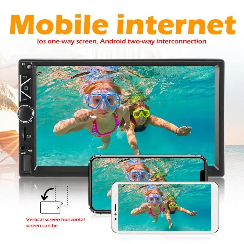 A3 2 DIN Android WiFi gps FM MP5 плеер 7 дюймов RCA аудио выход подключаемый сабвуфер автомобиля в тире стерео Bluetooth