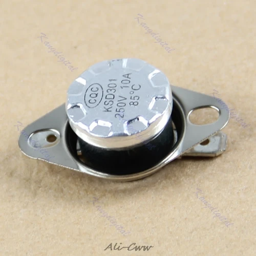 

2018 1/5/10pcs 250V 10A KSD301 NC Thermostat Temperature Switch Bimetal Disc Suitable For Household Electric Appliances