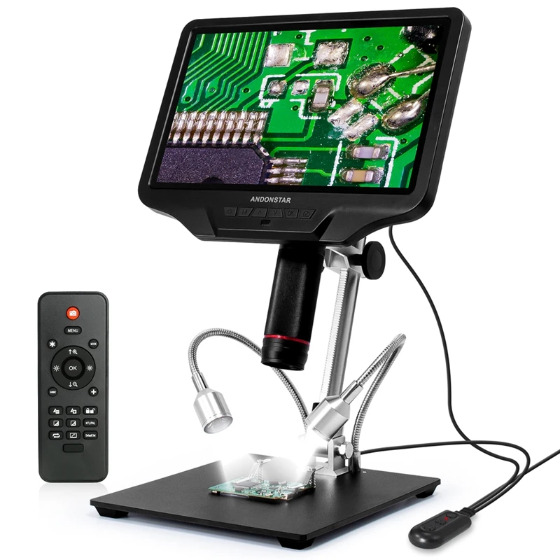 Цифровой микроскоп Andonstar с HDMI Wi-Fi 300X 10 1 дюйма ЖК-дисплей для ремонта телефона SMT
