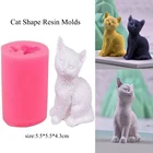 Новые формы в форме кошки из смолы, искусственная силиконовая форма, искусственная форма, инструменты для украшения тортов