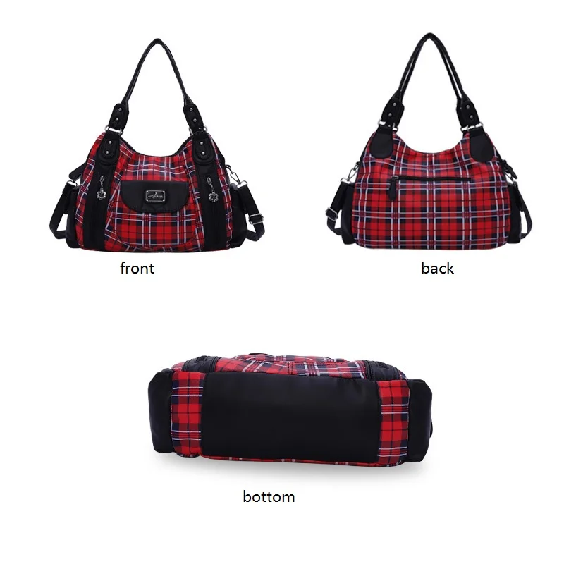 angelkiss fashion women hand bag designers luxury handbags women plaid shoulder bags female top handle bags large purse hobos free global shipping