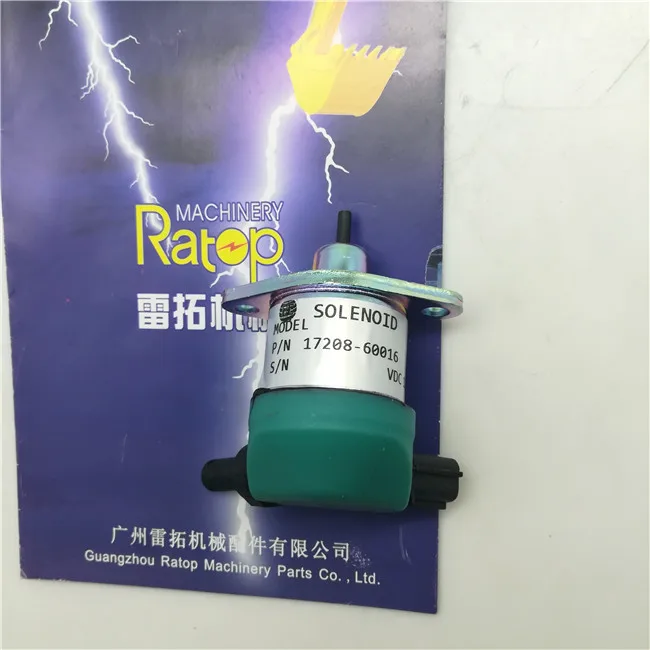 

D905 D1005 D1105 Fuel stop solenoid 17208-60010 Shut off Solenoid Valve 17208-60015 17208-60016