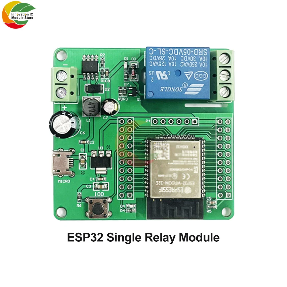 

Умная плата, одинарный релейный модуль, подходящий для модуля ESP32, беспроводной релейный модуль управления умным домом