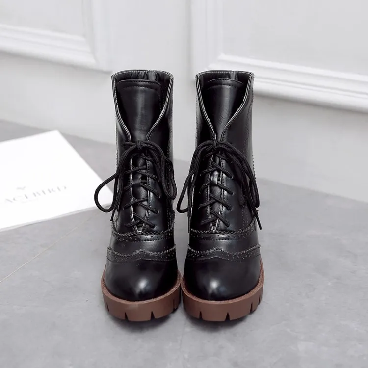 Сапоги большого размера женская обувь Ботинки martin для женщин женские ботинки