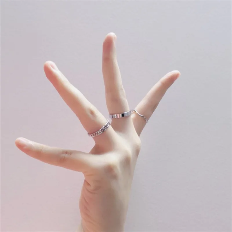 

Fashion Contracted Joint Ring Character Hipster Tail Ring Jewelry Accessories Women 15mm Rings Wedding Christmas Gift Party
