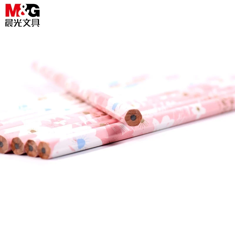 

M&G kawaii cherry blossom limited 36/72/120pcs HB Wood Pencil Hexagon pencils for school supplies kids