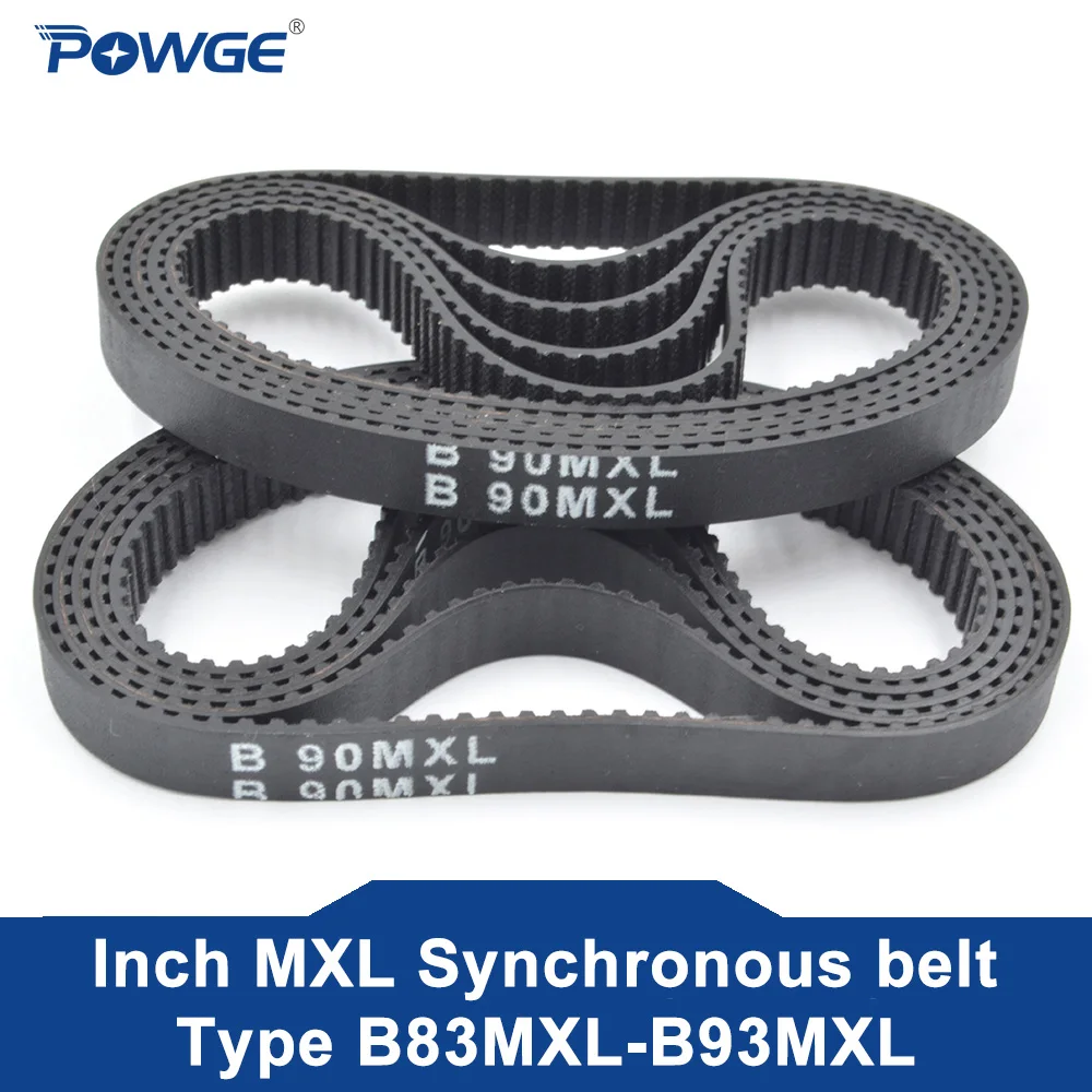 Passo Síncrono da Correia Dentada de Powge Mxl 2.032 mm B83 B84 B85 B86 B87 B88 B89 B90 B91 B92 B93 Largura 6.4 9.4 mm B85mxl B90mxl B93mxl