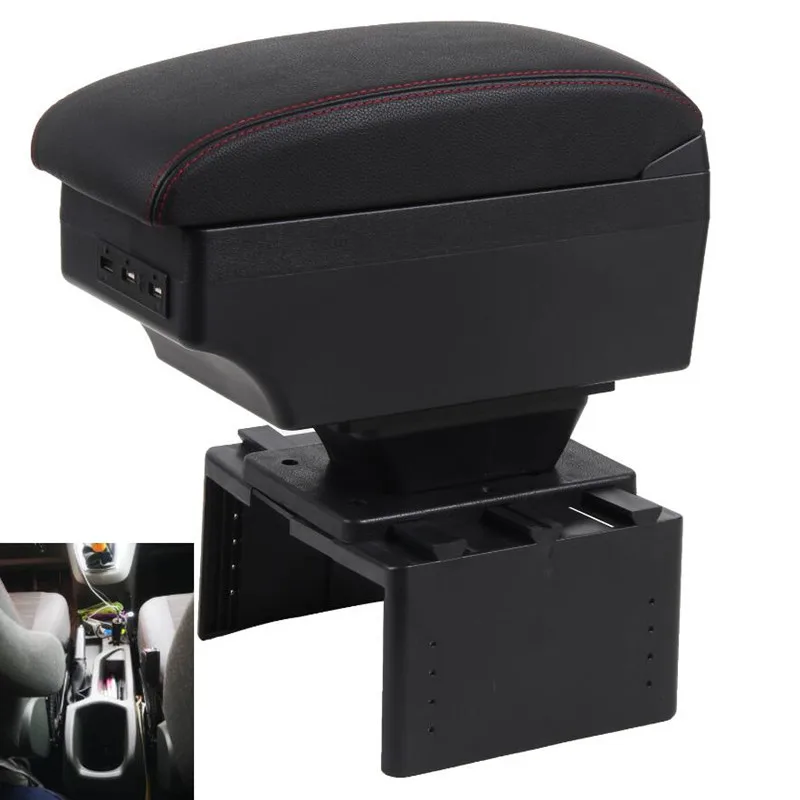 Для ford c-max подлокотник коробка usb зарядка увеличивает двойной слой
