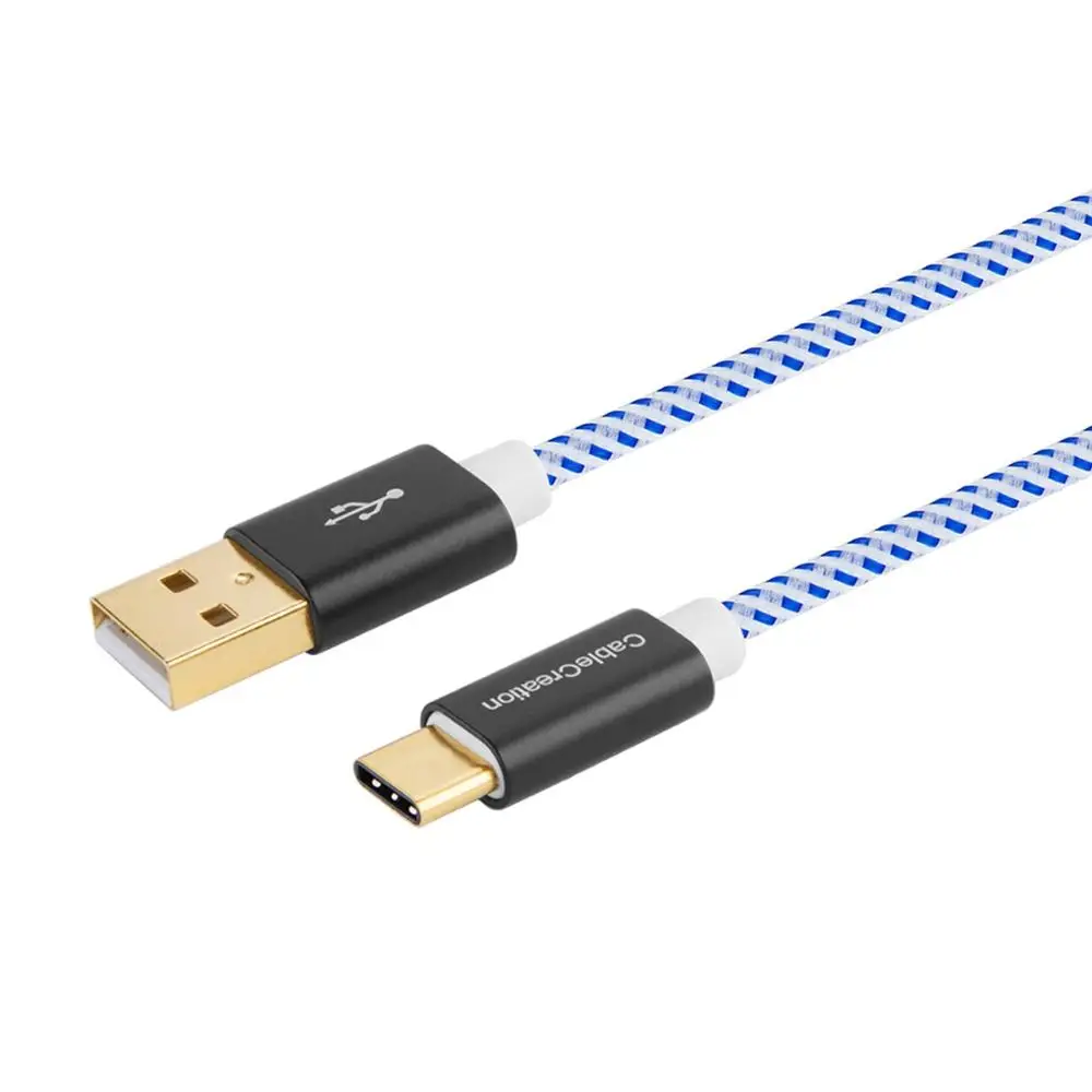 Кабель USB Type-C CableCreation плетеный стандартный кабель A совместимый с Nexus 5X /6P Новый