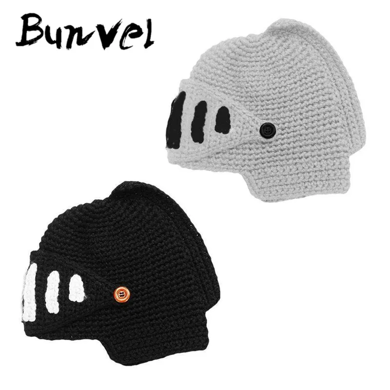 Bunvel семейная зимняя Новинка для папы и сына вязаная шапка в римском стиле малышей