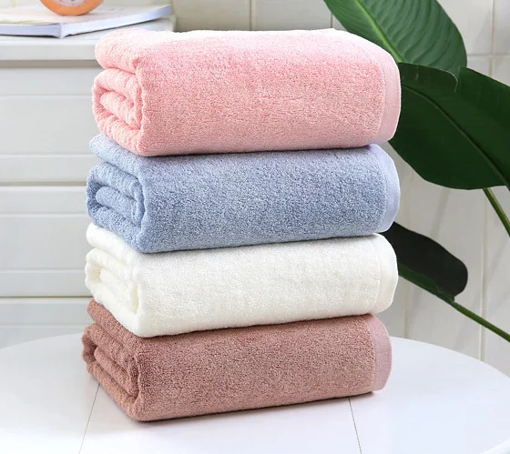 Очень мягкое пляжное банное полотенце 70 см * 140 четыре цвета 100% бамбуковое волокно