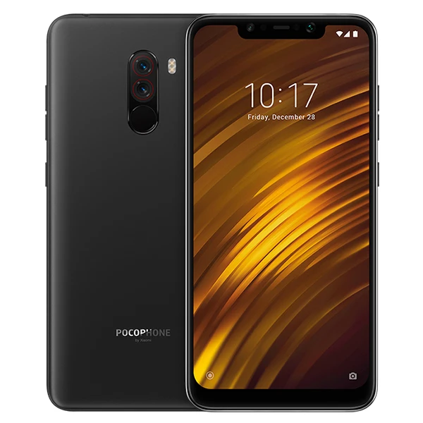 Black Xiaomi POCOPHONE F1 с глобальной версией, 6 ГБ ОЗУ, 128 Гб ПЗУ, мобильный телефон Snapdragon 845, четыре ядра, 6,18 дюймов, полный экран, 4000 мАч, двойная камера - Цвет: Black