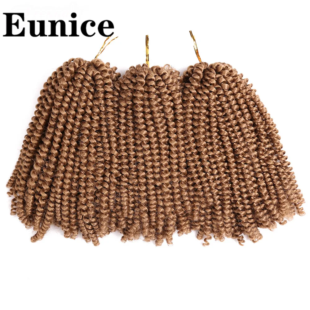 Весенние твист волосы вязанные пряди Омбре плетение волос 8 дюймов Синтетические