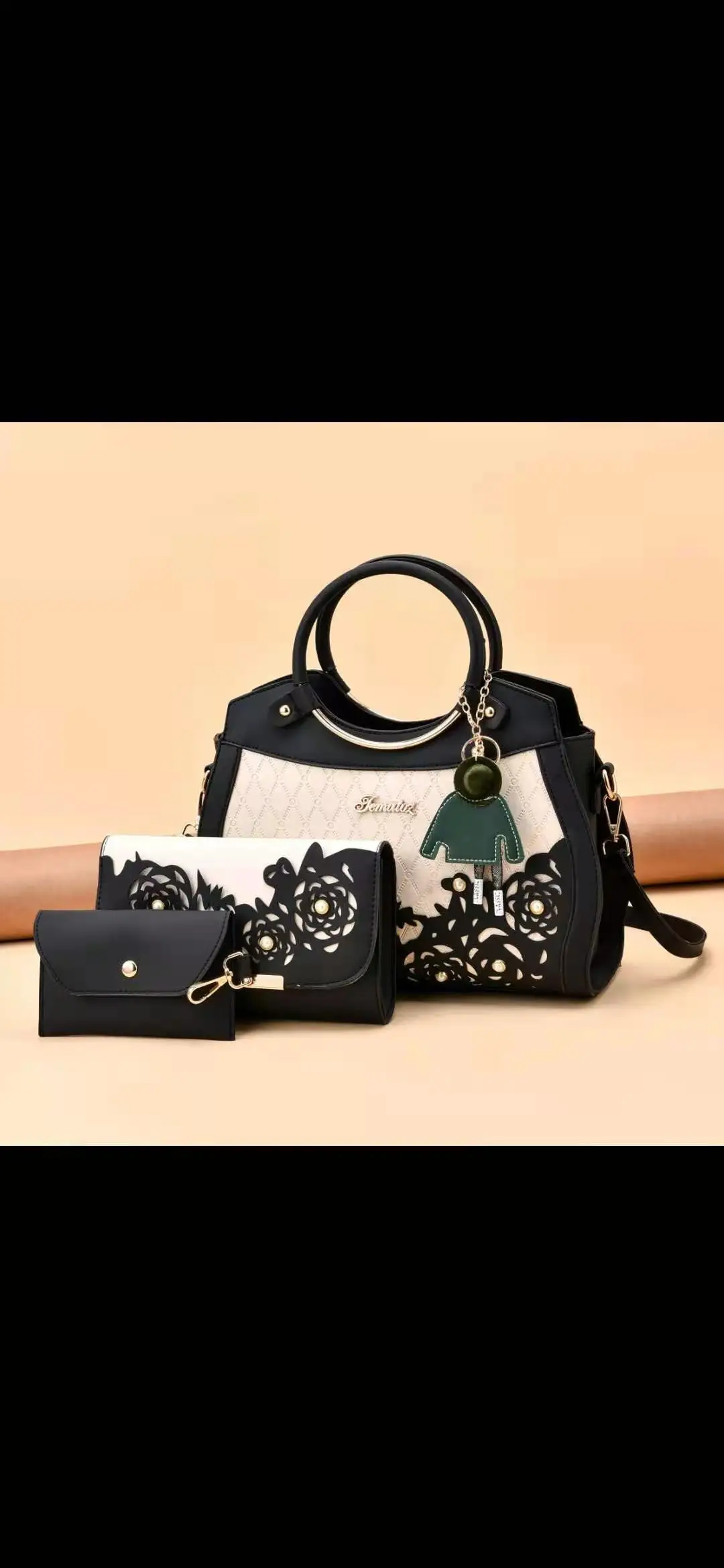 

2021 женские композитные сумки Hollow Out сумка с эффектом омбре Цветочный принт, сумка на плечо, для девушек, сумка из искусственной кожи Повседне...