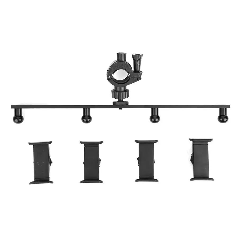 

photo studio Four Fixed Clip Phone Live Broadcast Stand Adjustable Angle Mobile Phone Support Multi-Clip Live Holder Bracket