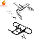 2 отверстия выхлопной трубы глушитель стояк силовой проводки задний комплект для бампера для 15 HPI ROFUN ROVAN KM MCD GTB RACING BAJA 5B 5T 5SC SS запчасти для грузовиков