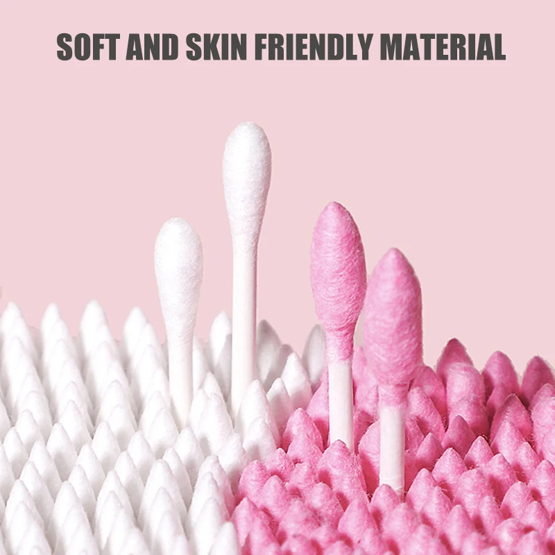 

Disposable Cotton Swab Double Tipped Cotton Buds Ear Makeup Swabs Biodegradable Dropshipping SMJ
