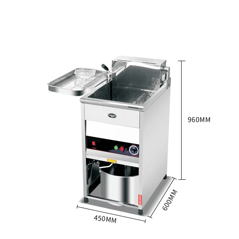 40л электрическая фритюрница Коммерческая нагревательная трубка Вертикальная