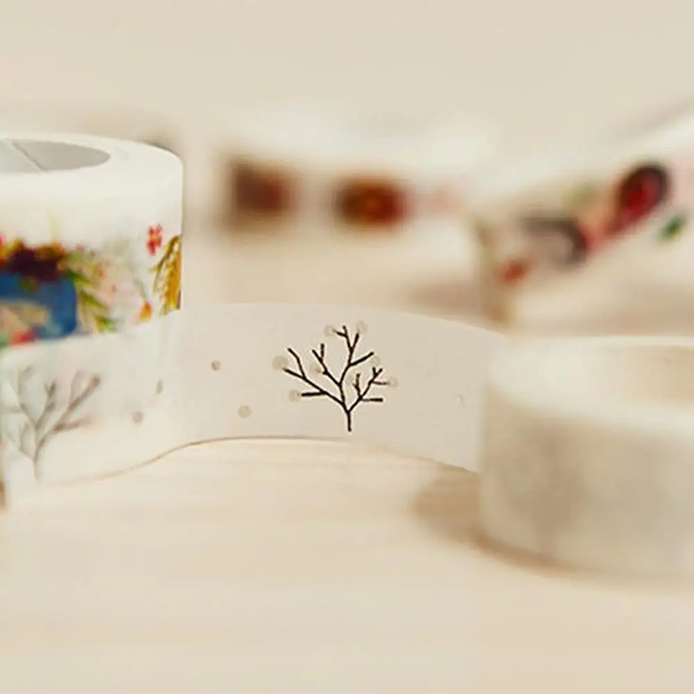 

Washi Tape 2Pcs Wishing Tree DIY Paper Adhesive Sticker Decorative Washi Tape Stationery