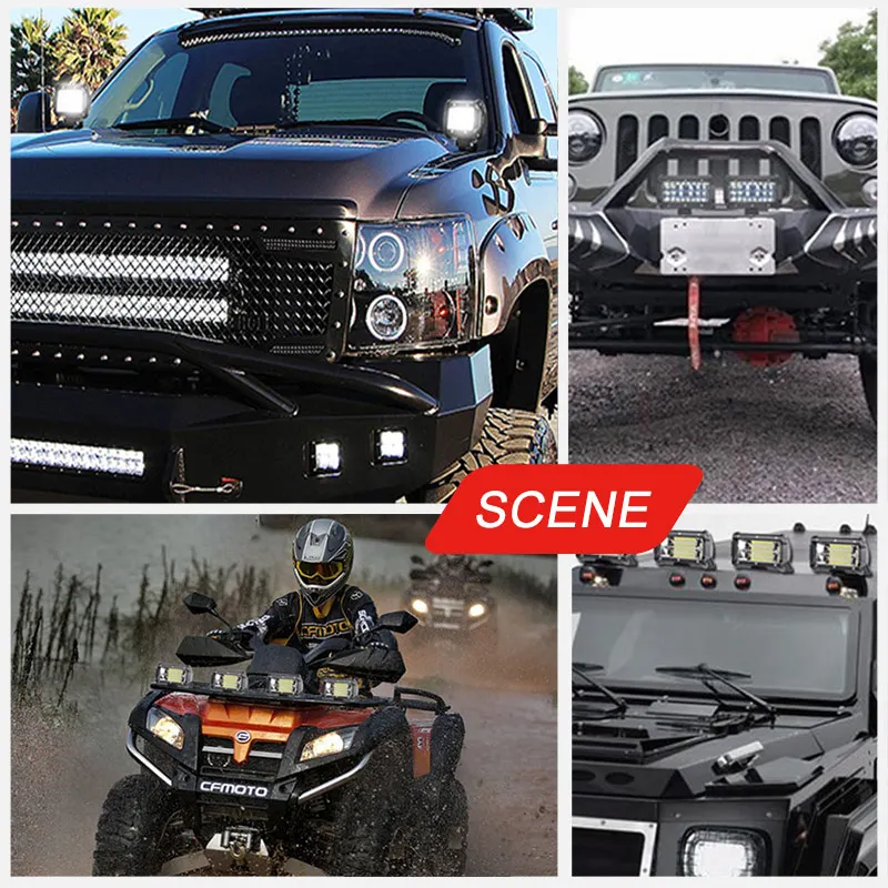 5 дюймов 72 Вт светодиодный рабочий светильник брус поточного широкий точечного