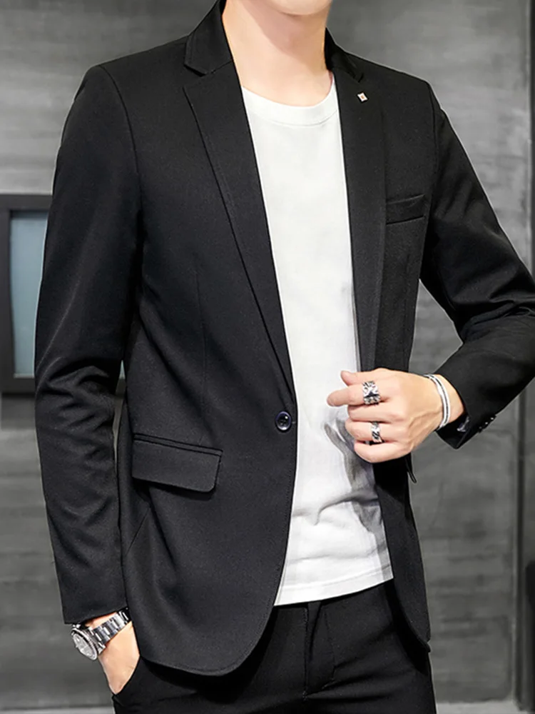 

Черные костюмы для мужчин Смарт Блейзер Slim Fit для мужчин костюмы для торжественных случаев модная деловая Повседневная Traje De Chaqueta Hombre блейзе...
