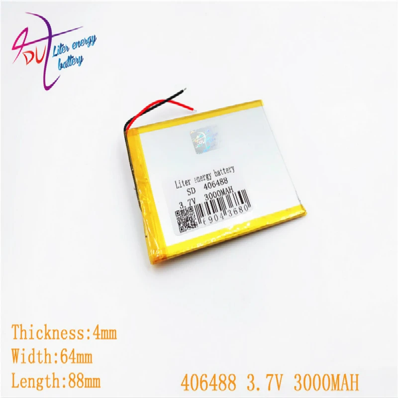 

Safety packing Anti-Static Shelding Bag 3000mAH 406488 406590 Li-ion Tablet pc battery For 7,8,9 inch 3.7V Polymer lithiumion