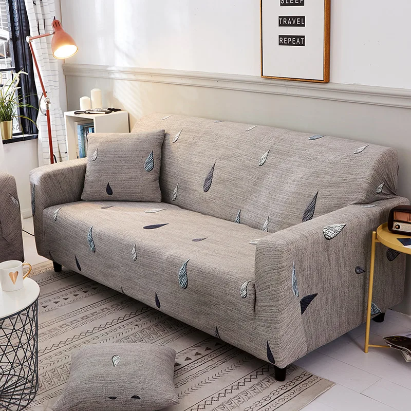 

Thicken Non-slip Stretch Sofa Cover Living Room Modern Sectional Corner Printed Slipcover Dust Protection Cover 1/2/3/4-Seater