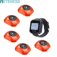 retekess restaurant pager waiter calling system t128 watch receiver5pcs td013 call buttons wireless call office bar pager