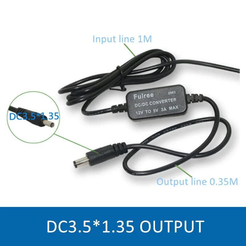 Черный Usb Питание конвертер DC/DC понижающий от 12 В до 5 пост 3A Водонепроницаемый