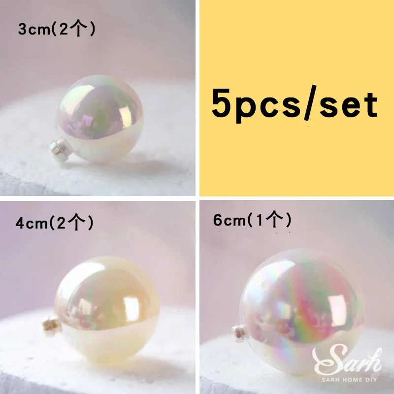 5pc white balls Hairball пряжа Рождественская елка торт Топпер для дня рождения украшения балета девушка свадьба любовь подарок детский душ принадлежности для выпечки - Цвет: 5pc white balls