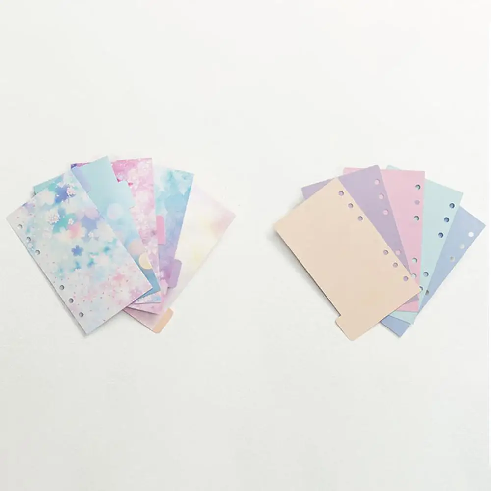 

1Set Cherry Blossom A5 A6 Loose Leaf Notebook Divider Index Separator Binders