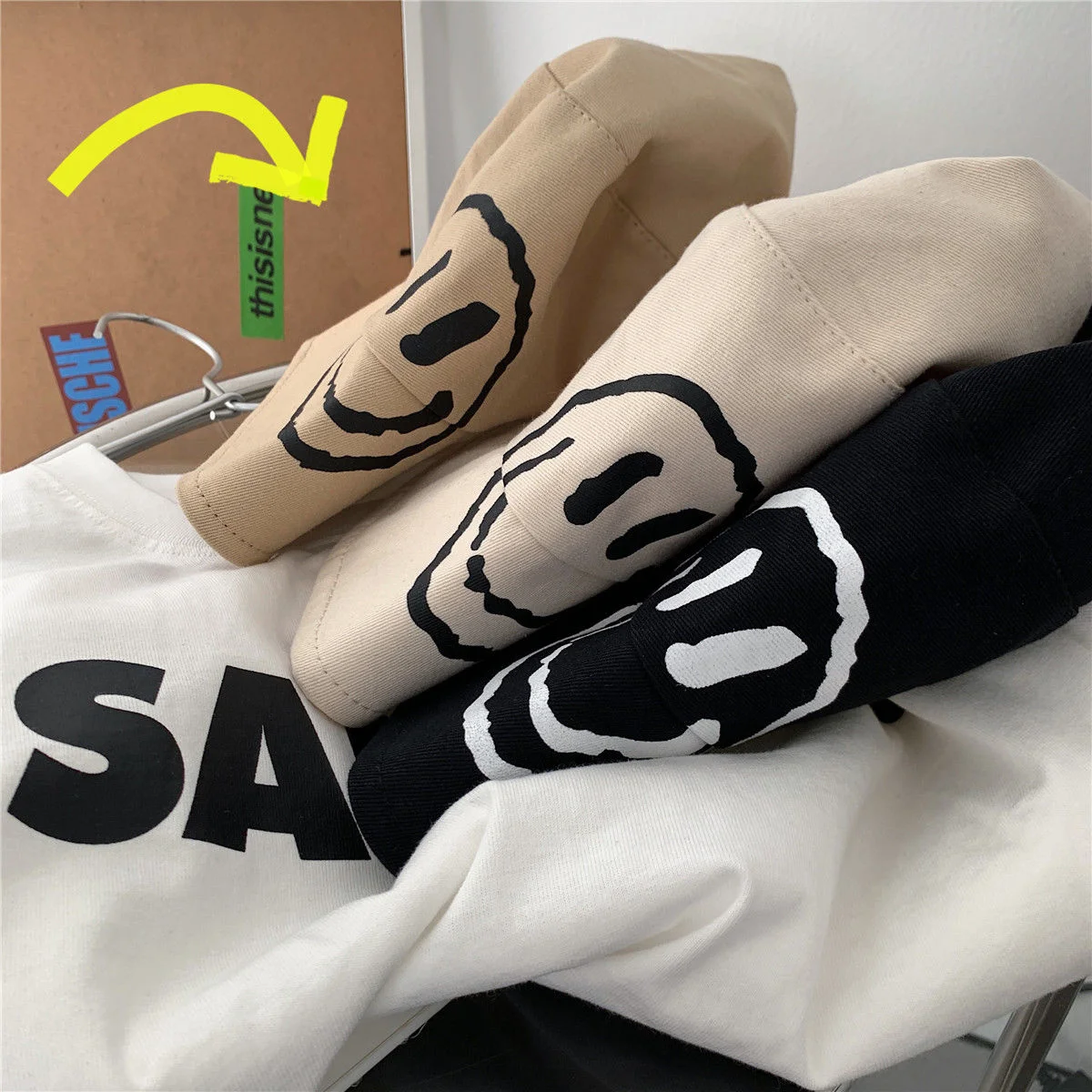 

Xz221-2-f812-p22 new smiling face fisherman's hat