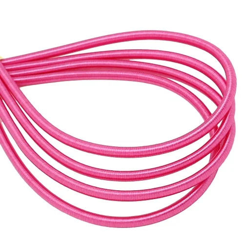 Fuchsia 1 шт 5x45 см мягкий искусственный шелк ювелирный шнурок полые резиновые шнуры для изготовления ювелирных изделий, мульти-цветная Веревка Строка одежда материалы для рукоделия - Цвет: Fuchsia