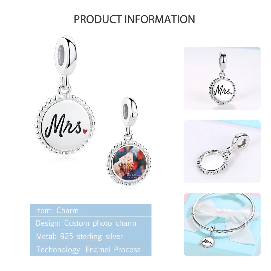 Подлинное Стерлинговое Серебро 925 пробы очаровательные бусины на заказ фото