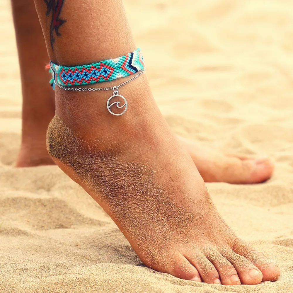 Набор рун для женщин винтажные анклеты OM с рунами волнистые браслеты ручной