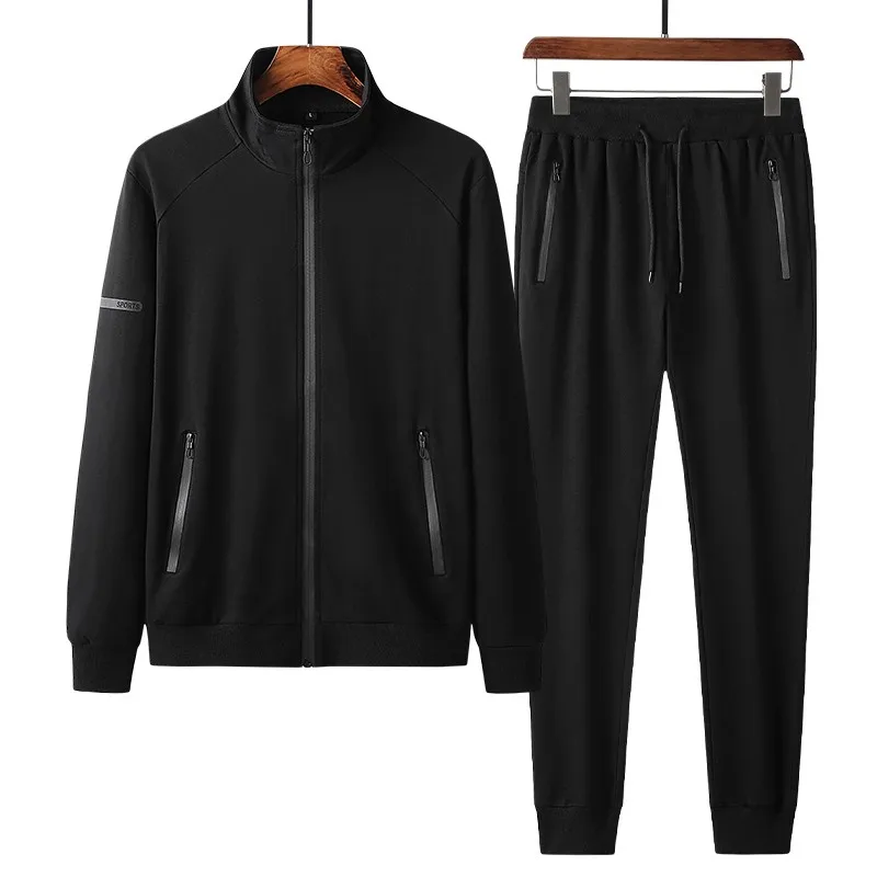 

Tracksuits Men's Set Spring Autumn Male Streetwear Sportswear 2 Pcs Sets Sports Suit Jacket+sweatpant Sweatsuit Man Clothes Set