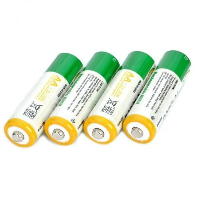 

Nueva 4 unids bty ni-mh 1.2 V AA bateria recargable 3000 mAh 2A baterias bateria para camara LED Torch Lantern Special Battery