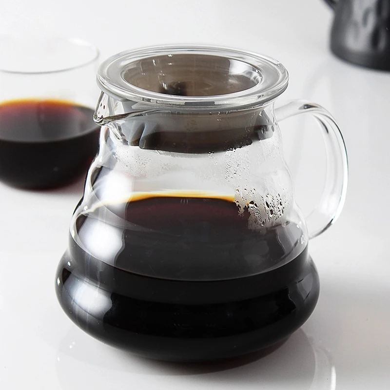 Coffee Pot 350ml 600ml 800ml Glass Dripper Insulated handle To Keep Your Pour Over and Fresh Drip Kettle | Дом и сад