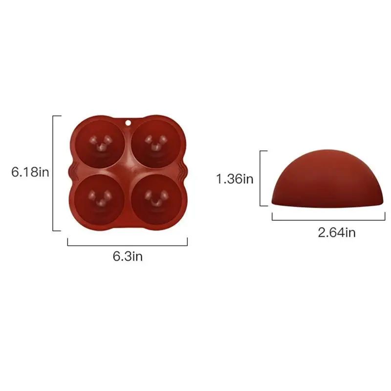 

Kapmore 1pc Food Grade Silicone Chocolate Mold DIY 4 Cavities Jelly Mold Pudding Molds DIY Baking Tools Accessories
