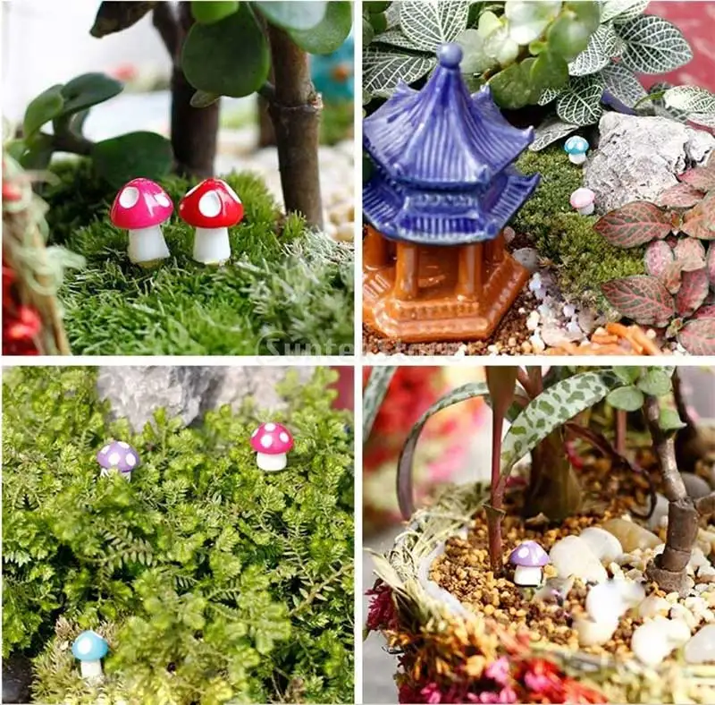 20 шт. DIY цветочный горшок набор для декора милый миниатюрный кукольный домик в