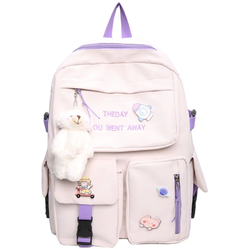 

Original Design Schoolbag Female Korean High School Students Junior High School Student Simple Versatile Large Capacity Backpack
