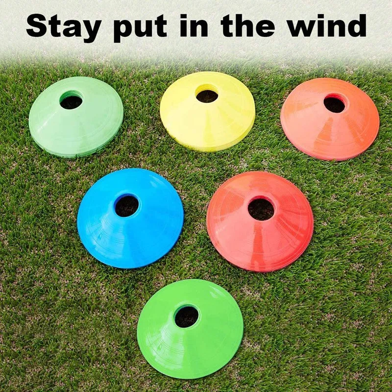 

New Sale 60PCS Soccer Cones Sign Disc Training Soccer Cones,for Football Basketball Skating Kids Games Outdoor Indoor Sports