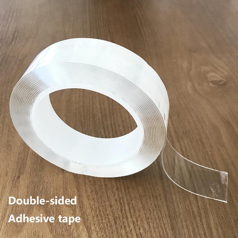 1/2/3/5M Nano лента-липучка «Magic Tape» двусторонний скотч Двухсторонняя клейкая NoTrace многоразовые Водонепроницаемый клейкая лента Очищаемый дома gekkotape