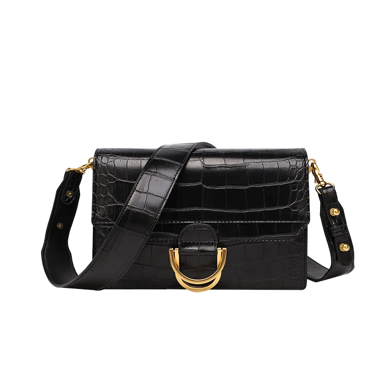 

Handbag Woman 2021 winter new crocodile women's one-shoulder bag, hand-held, women's middle bag diagonal cross versatile