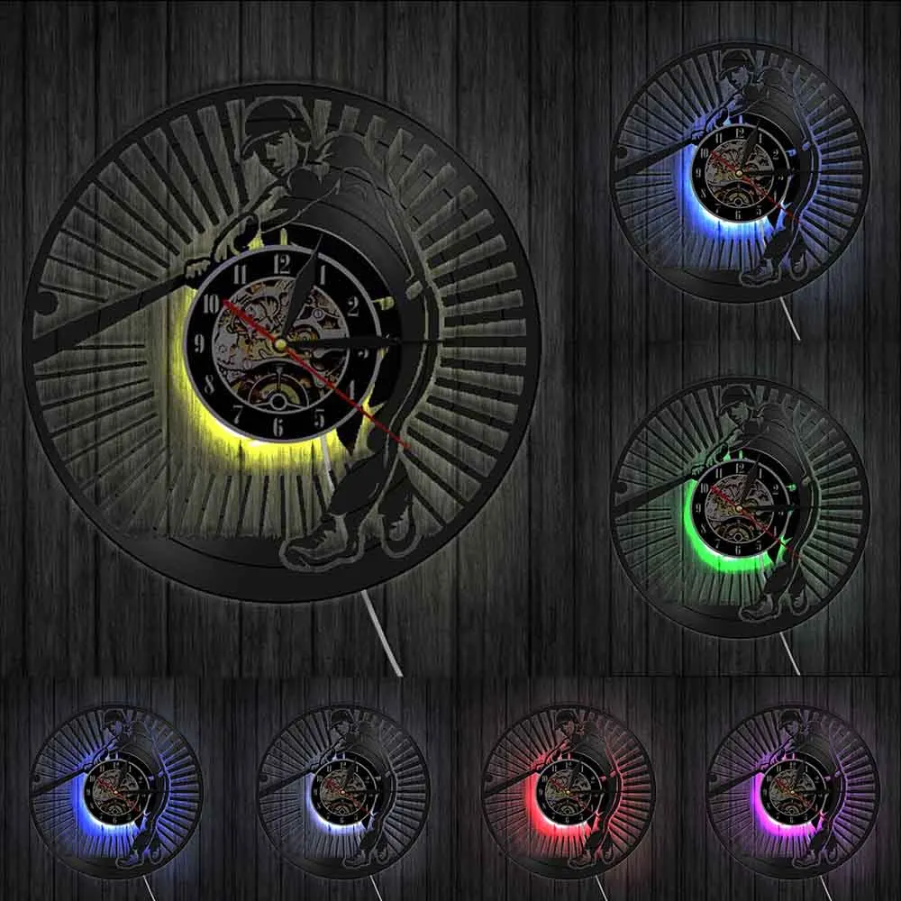 Настенные часы для игры в софтбол современный дизайн бейсбольные бесшумные