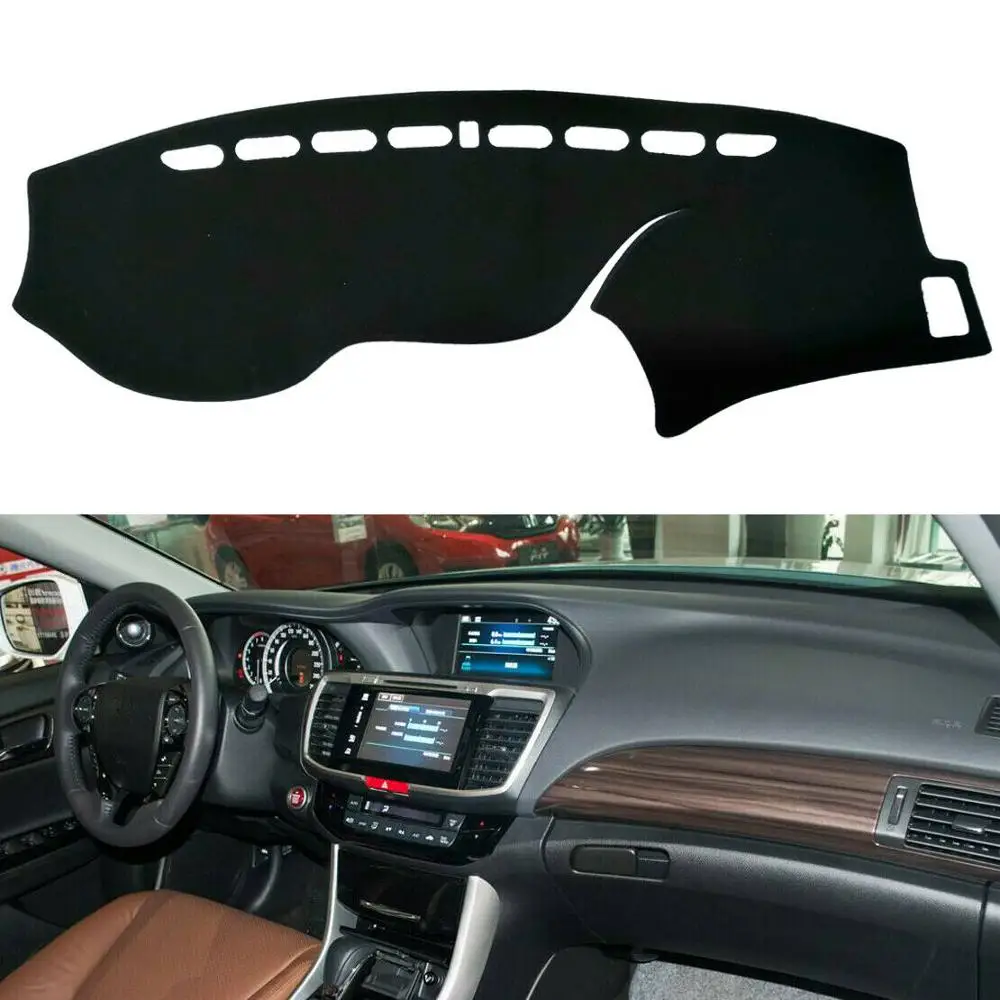 

EIDRAN Car Dashboard Dash Mat DashMat Sun Shade Cover Pad Non-Slip Black For Honda 10th Gen Civic 2016-2018