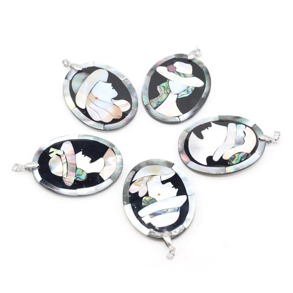 

Естественная оболочка кулон Овальный Форма кулон вечерние подарки «сделай сам» для бус аксессуары "сделай сам" для изготовления ювелирных ...