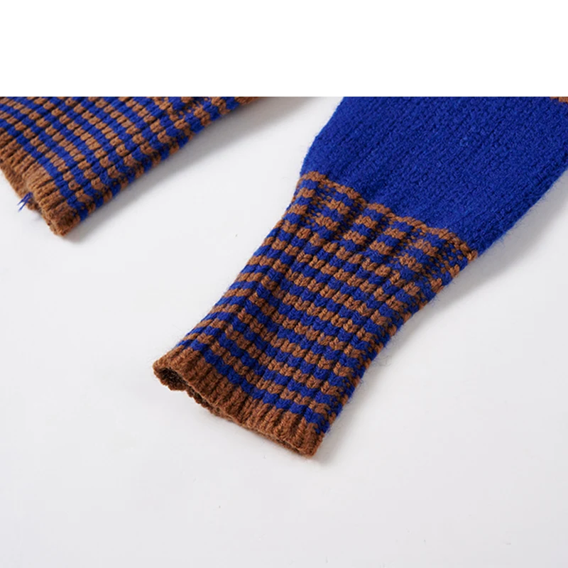 Женский кардиган вязаный корейский модный шерстяной свитер в полоску для женщин