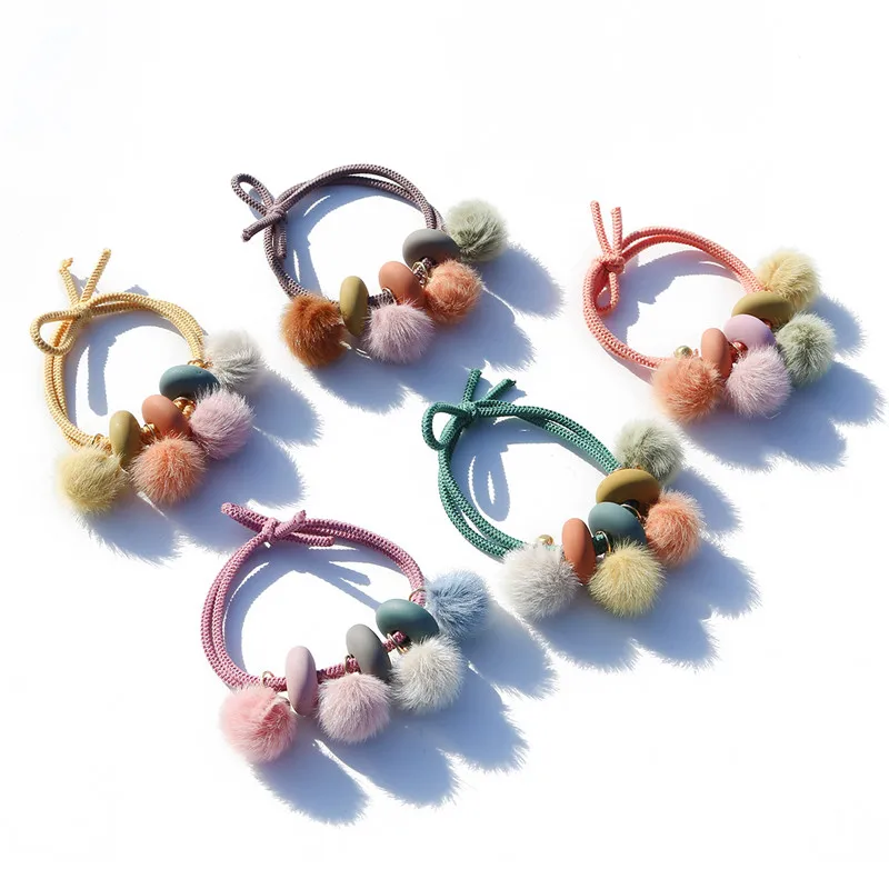 1 шт. Модные женские плюшевые Бальные ленты милые осенние зимние эластичные