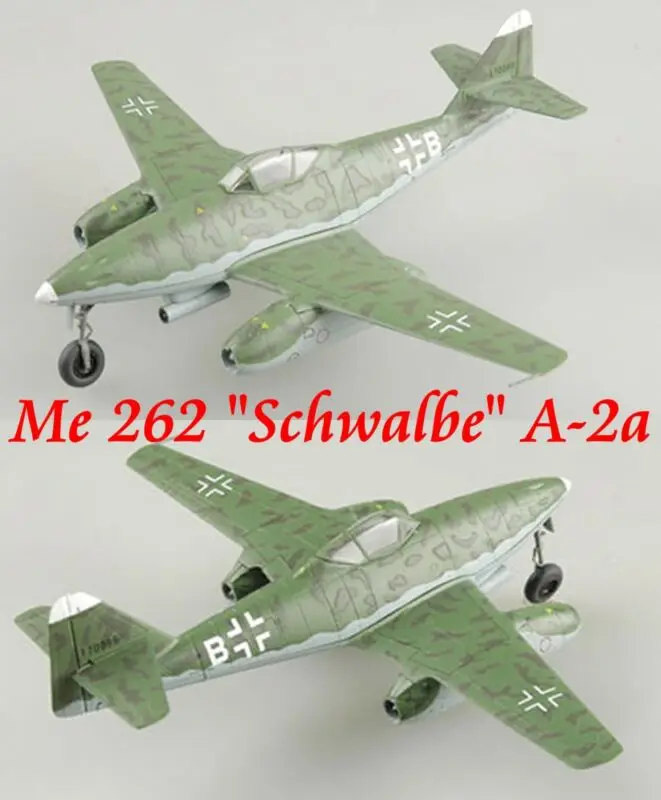 

36405 1/72 Model EASY MODEL ME262A-2a 9k+BH of 1/KG51 Fighter Assembled Plane TH07238-SMT2